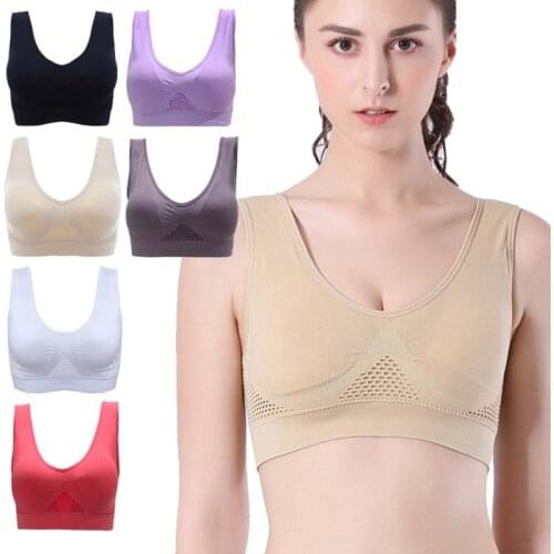 Bra For Women Plus Size Seamless Bra With Pads Easy Comfort Bra Active Everyday Push Up Bralette Vest Wireless Brassiere Bra 6XL