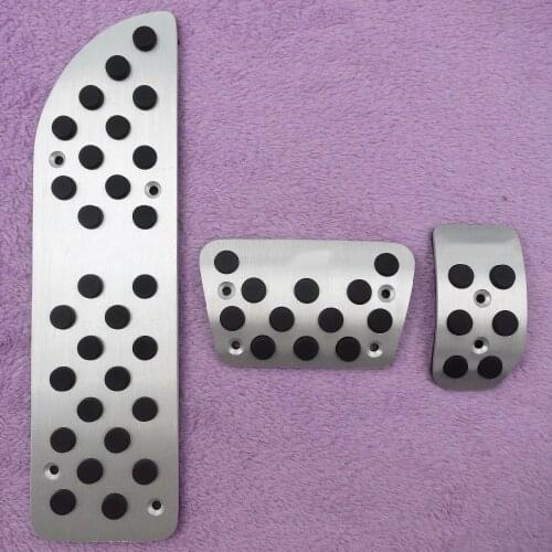 DEE Aluminium Car Accessories For VOLVO S60 XC70 XC60 AT Accelerator Brake Foot Rest Pedal Stickers, Gas Fuel Sport Cover Pads