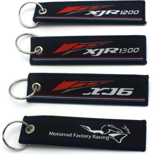 For Yamaha XJR1200 XJR1300 XJR6 Fashion Hot 2019 Motorcycle Key Chain Woven Key Ring Tag Label Chain Black Car Keychain Motor