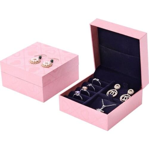 Travel Universal Jewelryr Ring Earring Trinket Display Box Home Storage Jewellery Cuff Necklace Pendant Lipstick Case