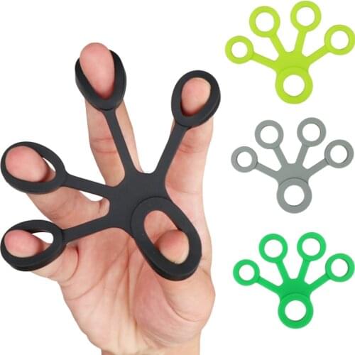1Pcs Hand Gripper Silicone Finger Expander Exercise Hand Grip Wrist Strength Trainer Finger Exerciser Resistance Bands Fitness