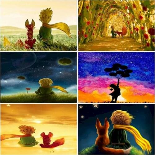 GATYZTORY 60x75cm Painting By Numbers Cartoon Picture HandPainted Oil Painting Canvas Colouring Unique Gift Home Decor