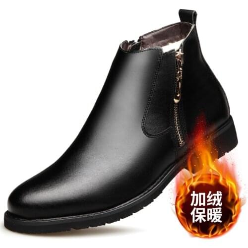 Fashion Mens Boots Male Ankle Shoes Luxurious Brand Leather Men Boots Dress Shoes Party Wedding Casual Flats 2019