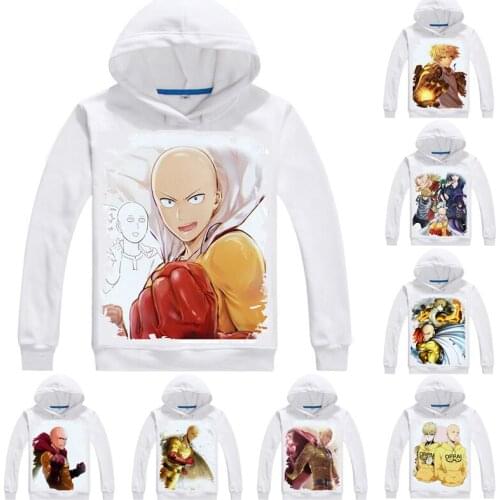 One-Punch Man Hoodies Men Hip Hop Long Sleeve Hoodie Wanpanman Saitama Superhero Genos Yusuke Murata Anime Cosplay Sweatshirts