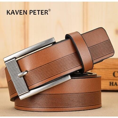 Mens Belt Leather Belt Men Pin Buckle Luxury Strap Male Belts For Men New Fashion Cinturones Hombre