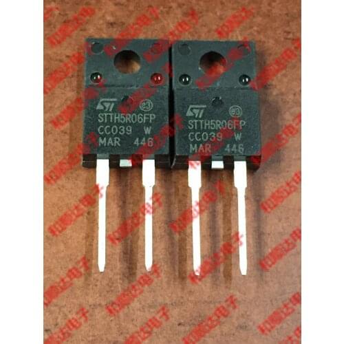 Original New 5pcs/ STTH5R06FP TO-220F 600V,5A, TO220F-2