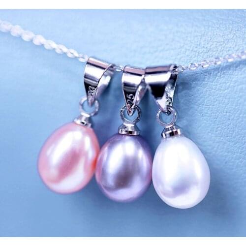 Natural Pearl Necklace Exquisite Pearl Simple Color Pearl Necklace Temperament Jewelry New Gift for Women in Early Spring 2021