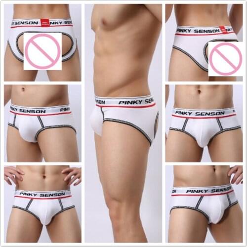 PINKY SENSON 5PCS/LOT Mens Three-Dimensional Pouch Cup Underpants Almost Naked Coolflex Briefs Shorts Gay Proud Underwear XXL