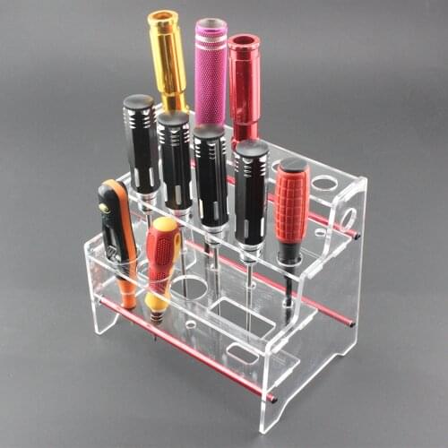 New Screwdriver Shelf Hex Screwdriver Tool Kit Stand Holder RC FPV Tool Storage Rack Holder