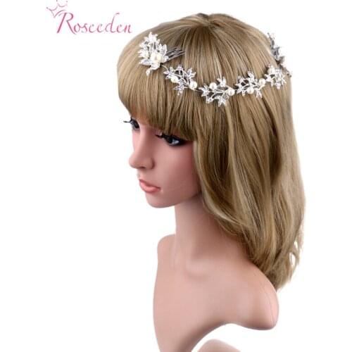 Silver plated Luxury Bridal Hair accessories Wedding Hair Comb Hair Pin Accessories Jewelry Wedding Headpiece RE313