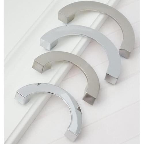 3.75" Dresser Pulls Drawer Pull Handles Mirror Silver Chrome Nickel Steel Kitchen Cabinet Knobs Door Handle Modern 96 mm