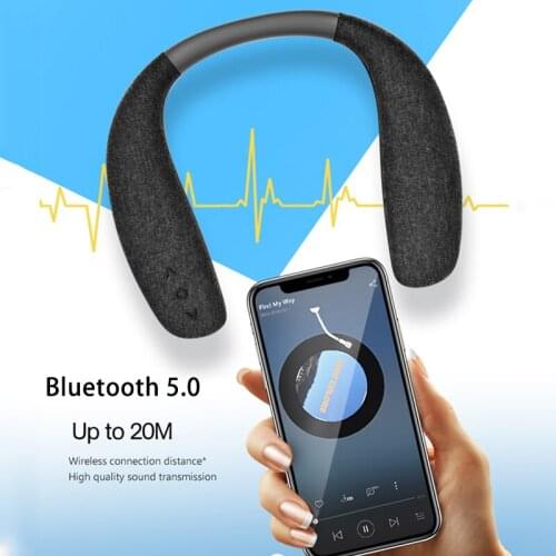 Neck Hanging Bluetooth-compatible Speakers Portable Column Wireless Hi-Fi Stereo Music Subwoofer Bocinas Sound System Altavoz