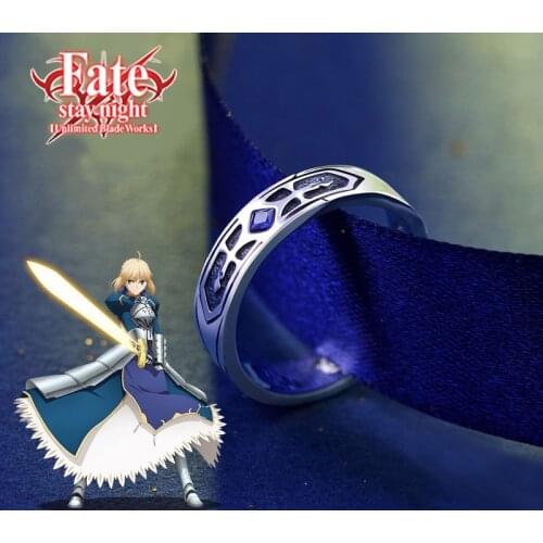 Fate/stay Night Saber The Holy Grail War Excalibur Avalon Retro Noble Cosplay Prop Daily Cos USA Size #9.5 61mm N1