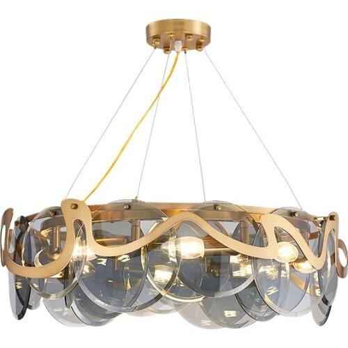 LED Luxury Chandelier Lighting Living Room Villa Bedroom Restaurant Glass Chandeliers Postmodern Creative Home Deco Hanging Lamp