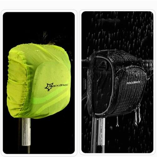 ROCKBROS Bicycle Bags Multifunction Handlebar Mountain Bike Front Bag Riding Equipment High Capacity Shoulder Black Bag Bicycle