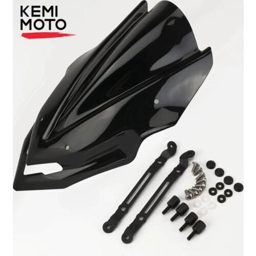 Motorcycle Windshield Windscreen For Kawasaki Z900 2017 2018 2019 Z 900 Pare-brise Wind Deflector with Bracket New