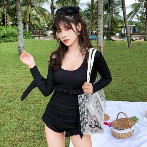 2021 New One Piece Swimsuit Swimming Swimwear Women Swimsuit Hollow Out Bathing Suit Beachwear Solid Monokini Swimskirt
