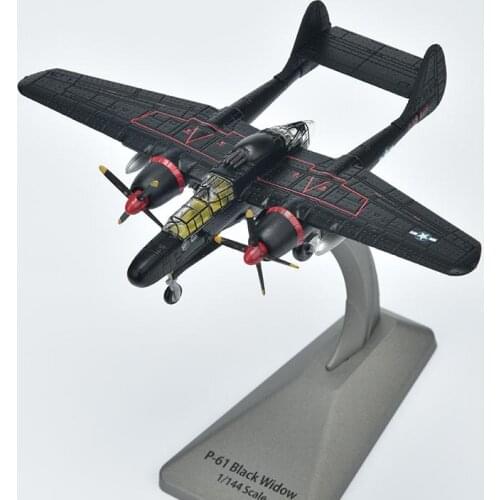 1:144 alloy aircraft,high simulation P-61 Black Widow reconnaissance aircraft,collection model educational toys,free shipping