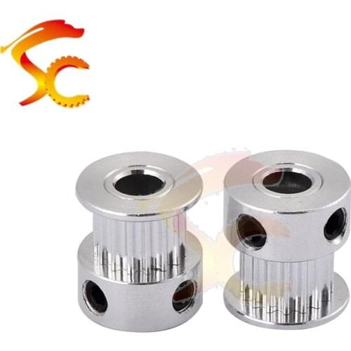 1PCS/LOT GT2 16 teeth fit for belt width 6mm bore 4mm 5mm 6mm 2GT 16teeth timing pulley for 3D printer pulley