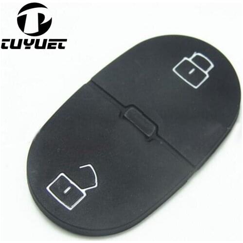 2 Buttons Remote key pad for Audi Q7 Q5 A5 Replacement Rubber Button Pads