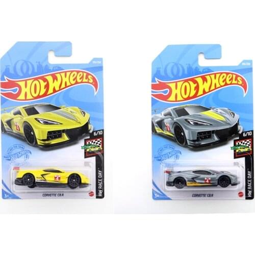 2021-105 Hot Wheels CORVETTE C8 R Mini Alloy Coupe 1/64 Metal Diecast Model Car Kids Toys Gift