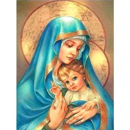 5d Diamond Painting New Arrivals Virgin Mary Diamond Embroidery Sale Christ Religion Kids Rhinestones Mosaic Decor