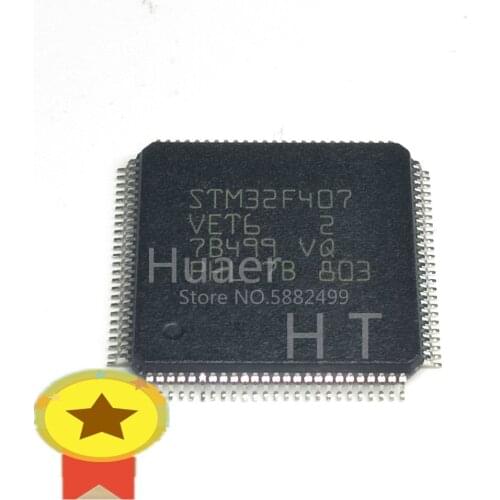 6pcs/lot STM32F407VET6 STM32F407 LQFP100