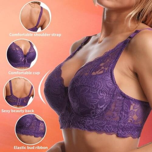 Lace bra plus size bra women underwear bralette Crop top sexy strapless Female bra biustonosz sujetador lenceria Large bralet