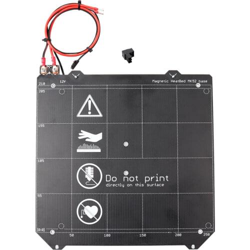 Cloned DIY Prusa i3 MK2.5/MK3 3d printer heated bed MK52 beds with back traces N35UH magnets 24v prusa i3 mk3s heatbed hot bed