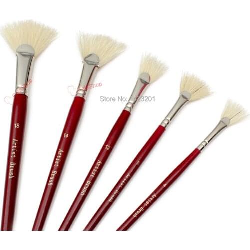 1 Set / Lot Bristles Hair Paint Brush Pen For Watercolor Gouache Oil Painting Brushes Art Supplies