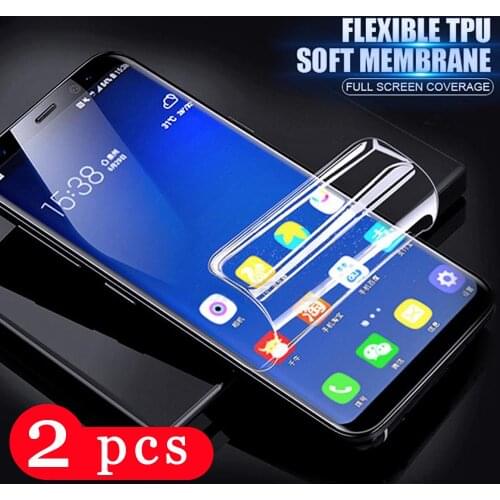 2Pcs soft full cover for huawei honor 7s 7x 7a pro 7c pro hydrogel film on the Not Glass phone screen protector protective film