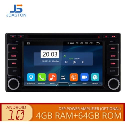 JDASTON Android 10 Car Multimedia Player For Subaru Forester Impreza 2008-2011 WIFI GPS Stereo Auto audio DVD Video 4G+64 Radio