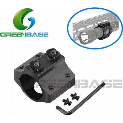 Greenbase Hunting Accessories Tactical 1" Ring M-lok Mount For Flashlight On MLOK Handguard Airsoft Accessorie Flashlight Mount