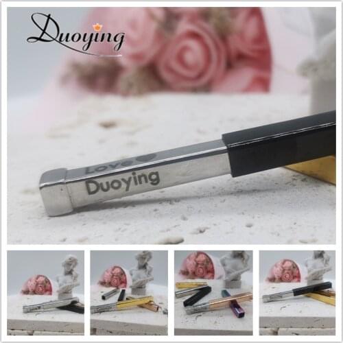 Duoying Stainless steel Sleeve Pendant Hidden Drop Custom Engraved Name Pendant Retractable Stereo Stick Drop Women Necklace