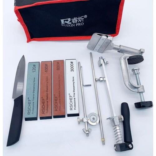 Ruixin rx008 professional knife sharpener sharpening system blade diamond sharpening stone knife folder 360 rotation whetstone