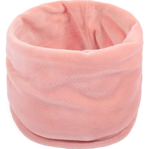2020 New Fashion Winter Solid Color Velvet Fabric Ring Scarf Women Scarves Vintage Female Neck Warmer Scarf Warm Slouchy Men Ski