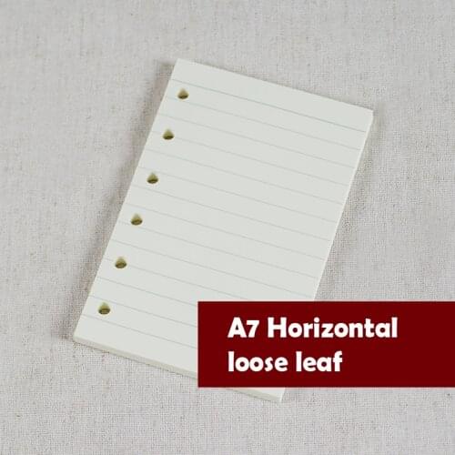 A7 Loose-Leaf Notebook Refill Spiral Binder Planner Inner Page Inside Paper Dairy Weekly Monthly Plan To do Line Dot grid