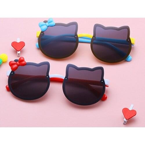 2021 Kids Sunglasses Girls Brand Cat Eye Children Glasses Boys UV400 Lens Baby Sun glasses Cute Eyewear Shades Driver Goggles