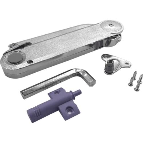 Aluminium Alloy Strut Heavy Duty None Springs Lid Support Hinge With Soft Close Cabinet Furniture Hardware Fittings