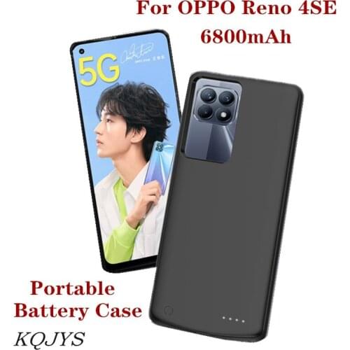 KQJYS External Power Bank Battery Charger Cases For OPPO Reno 4SE Backup Battery Charging Case for OPPO Realme 4SE Battery Case
