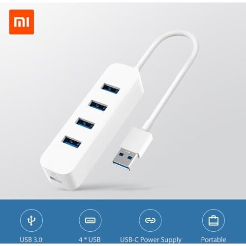 Xiaomi USB3.0 Hub Multi 4 USB Splitter 350MB/s High Speed USB-C Hub TF Card Reader All In One For PC Computer Accessories