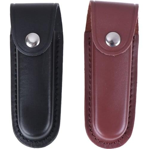 1pc Brand new Sheath / Folding Knife Sheath Holster Leather Knife The First Floor Leather Knife Sheath For Swiss knife