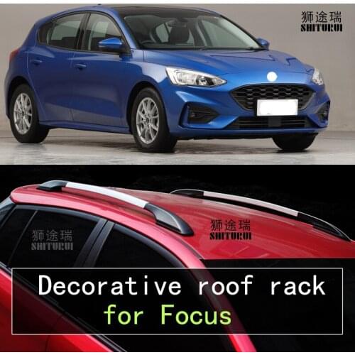 2Pcs Roof bars For Ford Fiesta hatchback 2014 2019 2018 17 Aluminum Alloy Side Bars Cross Rails Roof Rack Luggage CUV SUV