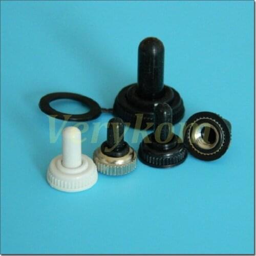 2000pcs 6mm Rubber Waterproof Cover Hat Boot Cap Dust Water Proof Protect For Toggle Switch MTS-102/103/202/203 E-TEN 1021 White