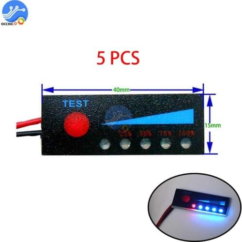 5pcs/lot BMS 1S 2S 3S 4S 5S 6S 7S 18650 Lifepo4 Battery Capacity Indicator LED Display Power Test for Electric Drill DIY