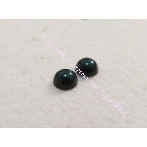 6mm Full black Flat toy eyes for doll accessories