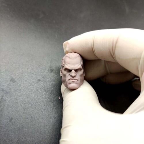 Blank 1/12 Scale Cartoon Frank Castle Head Sculpt Unpainted Fit 6" ML Figure B Styles