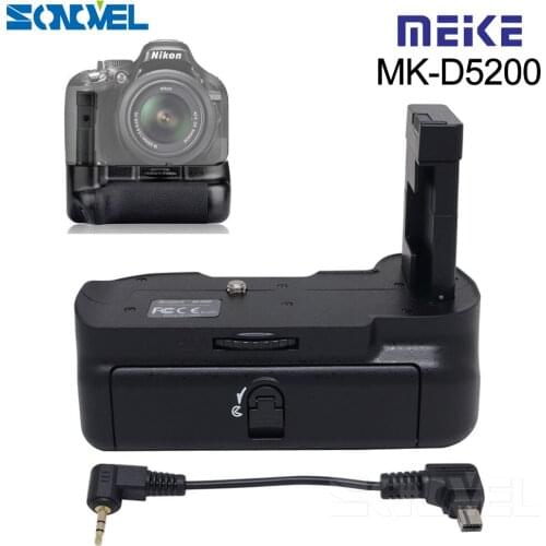 Meike MK-D5200 Vertical Camera Muti-Power Battery Grip Holder Pack for Nikon D5200 DSLR EN-EL14