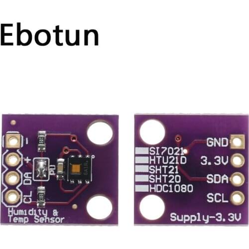 For HDC1080 module Low Power, GY-213V-HDC1080 High Accuracy Digital Humidity Sensor with Temperature Sensor For Arduino
