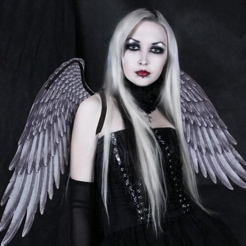 Halloween Party Masquerade Witch Devil demon Wings Cosplay Costume Props Black Queen Adult kids Party Angel Demon Wings